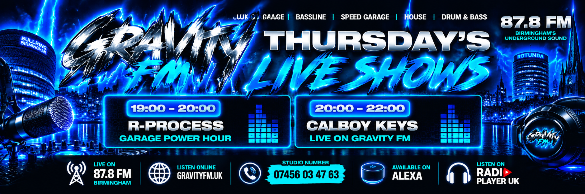 Today's Gravity FM live shows